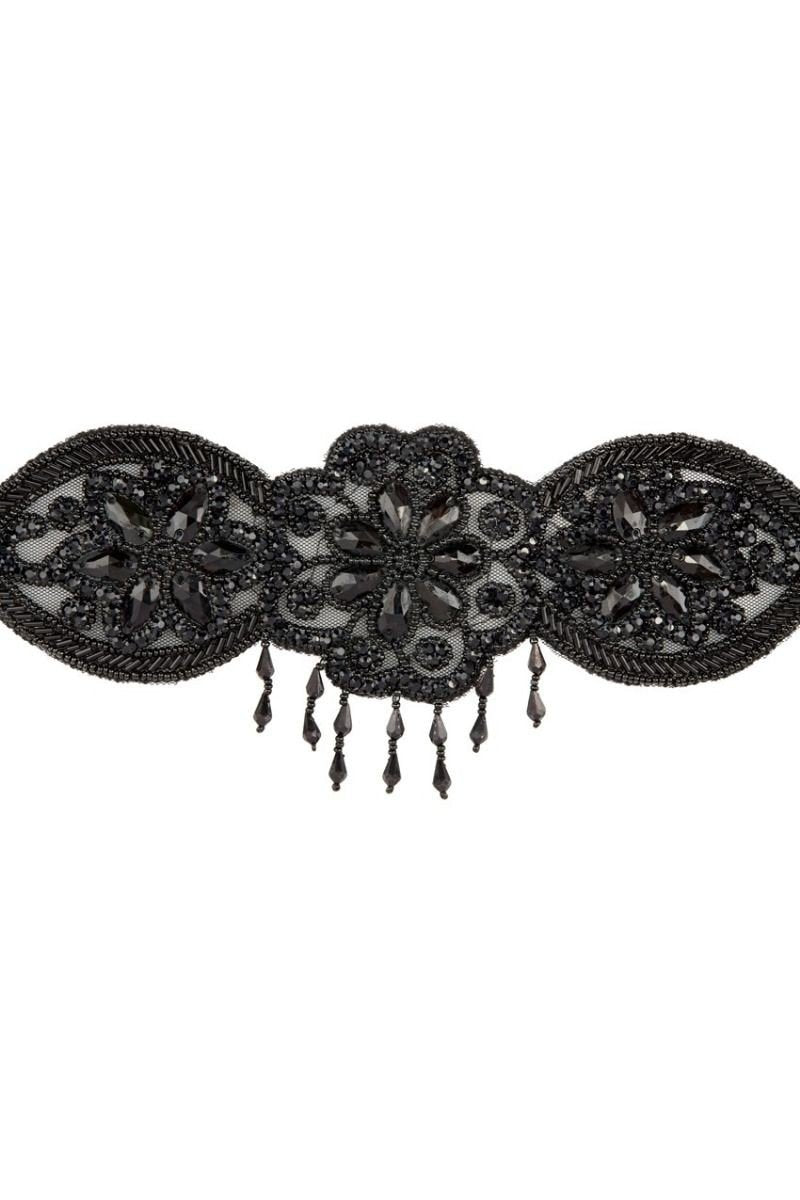Gatsby Style Headband in Black