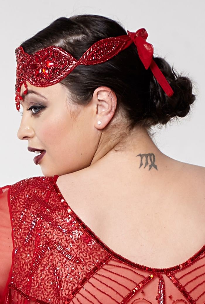Gatsby Style Headband in Red