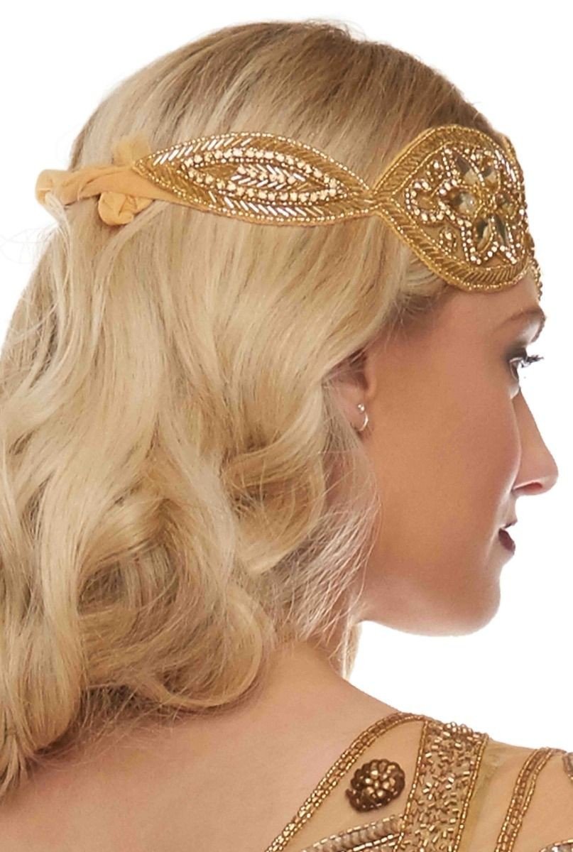Gatsby Style Headband in Gold