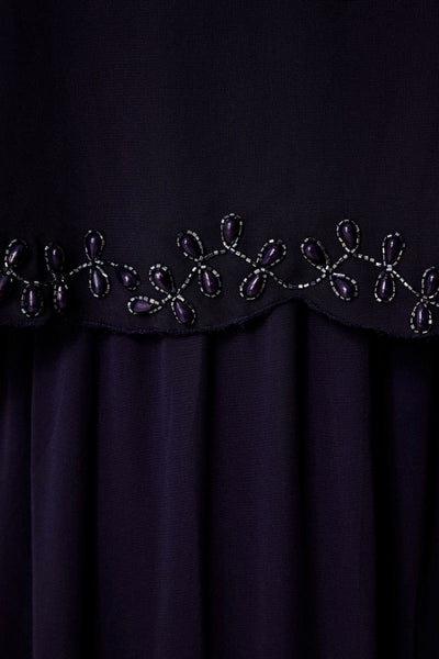 Flapper Style Cape Dress in Navy