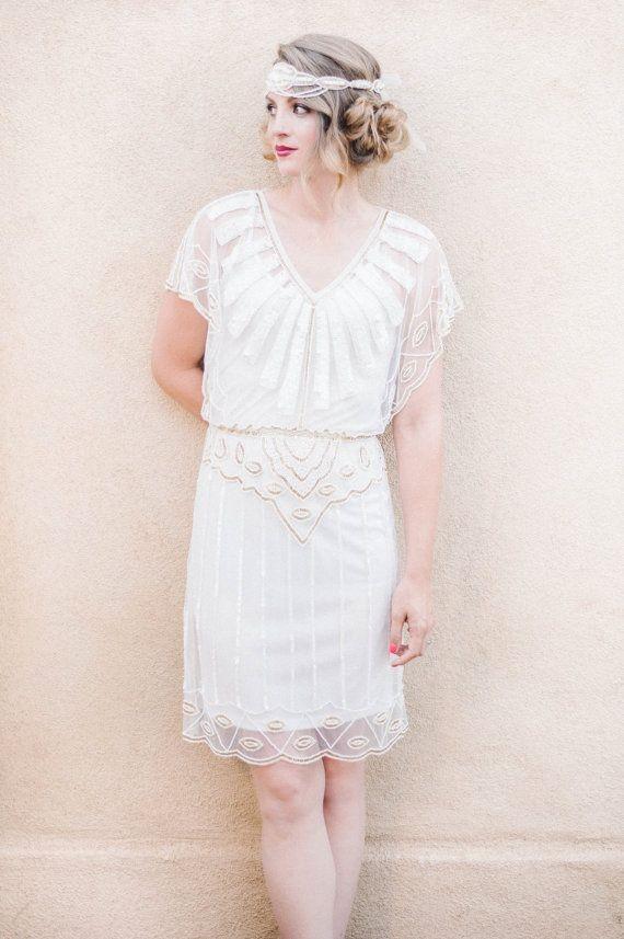 Roaring Twenties Inspired Dress in White