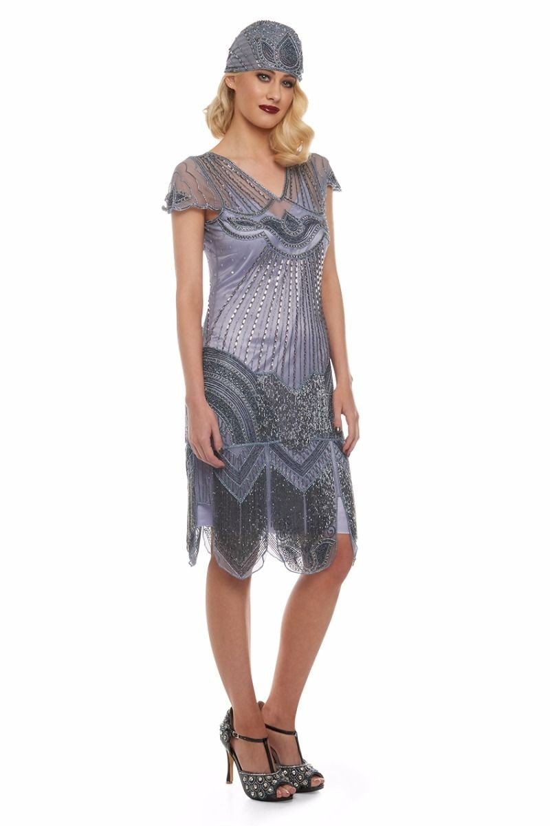 1920s Cocktail Party Dress in Lilac -SOLD OUT