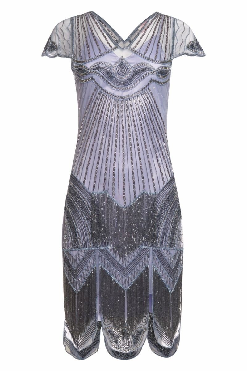 1920s Cocktail Party Dress in Lilac