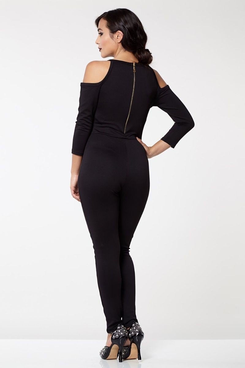 1920s Vintage Inspired Jumpsuit in Black