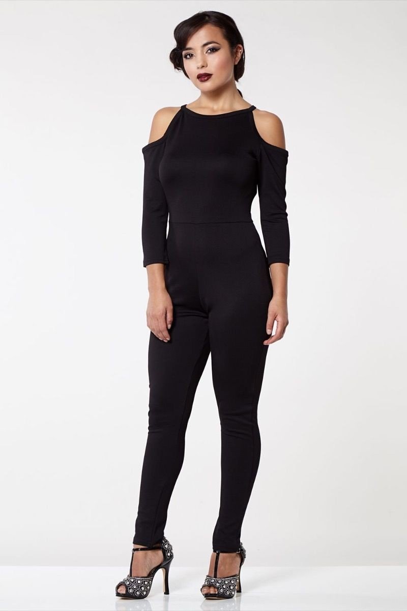 1920s Vintage Inspired Jumpsuit in Black