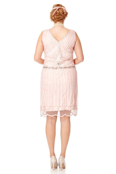 Gatsby Style Cocktail Party Dress in Pink