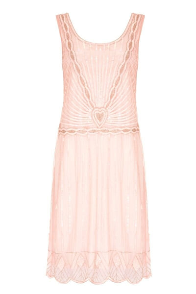Gatsby Style Cocktail Party Dress in Pink