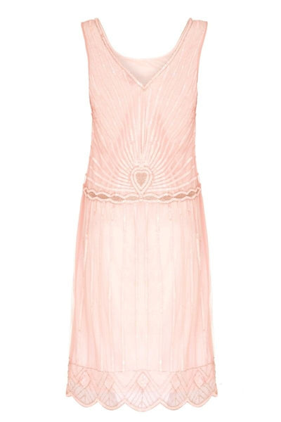 Gatsby Style Cocktail Party Dress in Pink