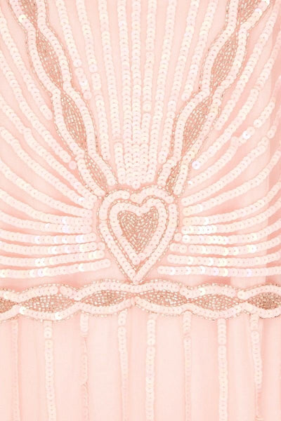 Gatsby Style Cocktail Party Dress in Pink