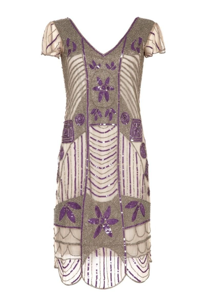Art Deco 1920s Dress in Taupe - SOLD OUT