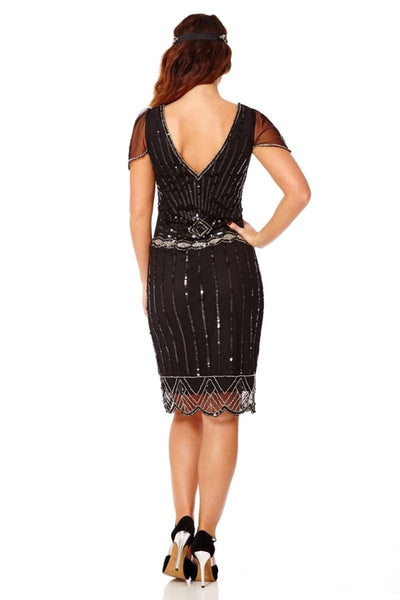 Charleston-Inspired Dress in Black