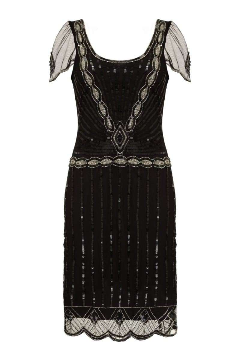 Charleston-Inspired Dress in Black