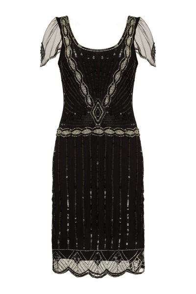 Charleston-Inspired Dress in Black