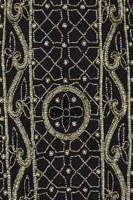 Great Gatsby Fringe Party Dress in Black Gold