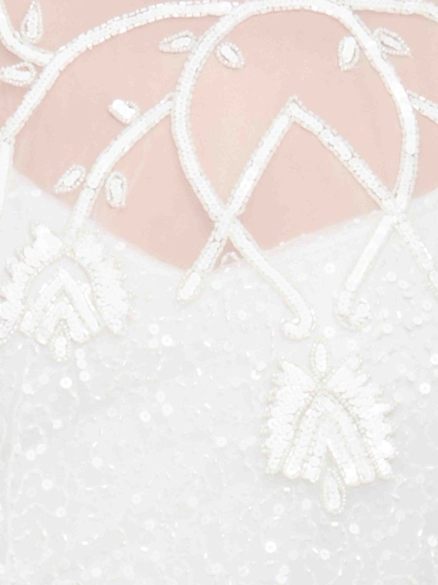 1920s Style Embellished Cape Bolero in Off White
