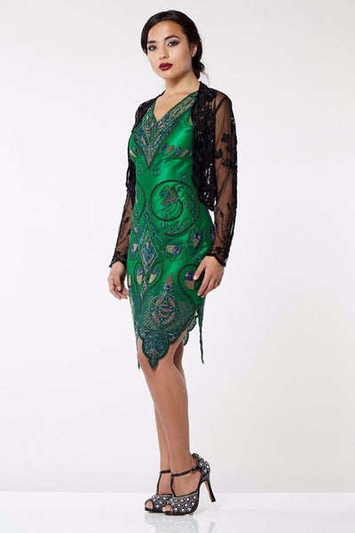 Great Gatsby Inspired Bolero in Black