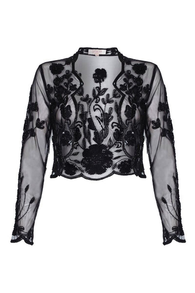 Great Gatsby Inspired Bolero in Black
