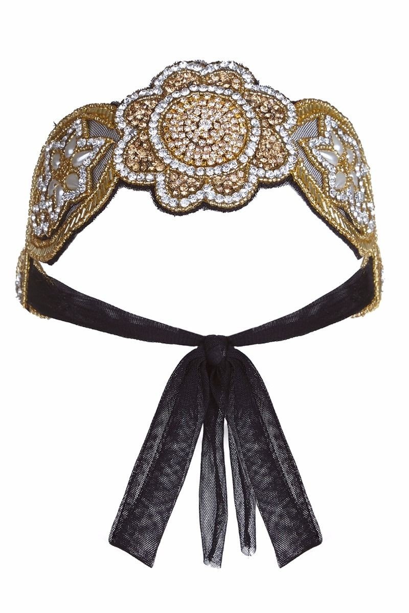 Roaring 20s Style Headband in Gold & Silver