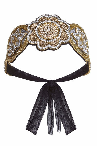 Roaring 20s Style Headband in Gold & Silver