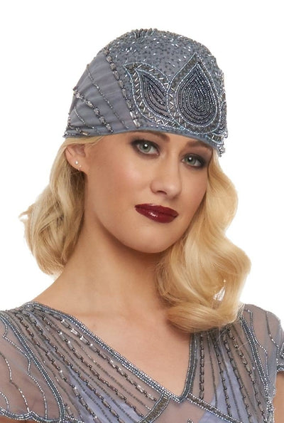 Vintage Inspired Flapper Cap in Lilac - SOLD OUT