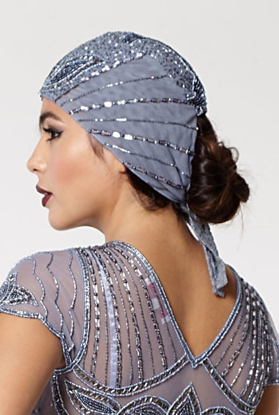 Vintage Inspired Flapper Cap in Lilac - SOLD OUT