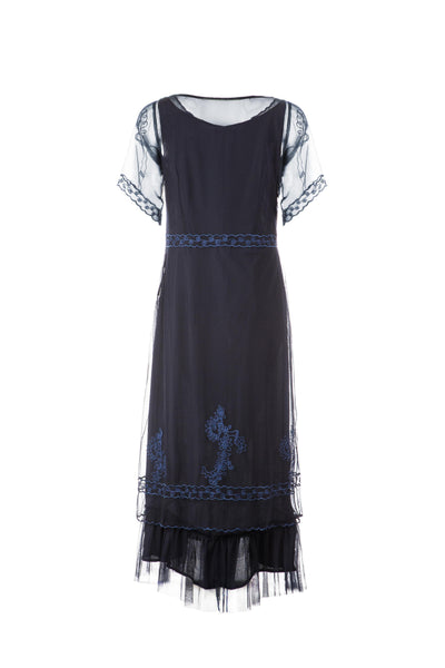 Rachel CL-168 Vintage Style Party Dress in Sapphire by Nataya