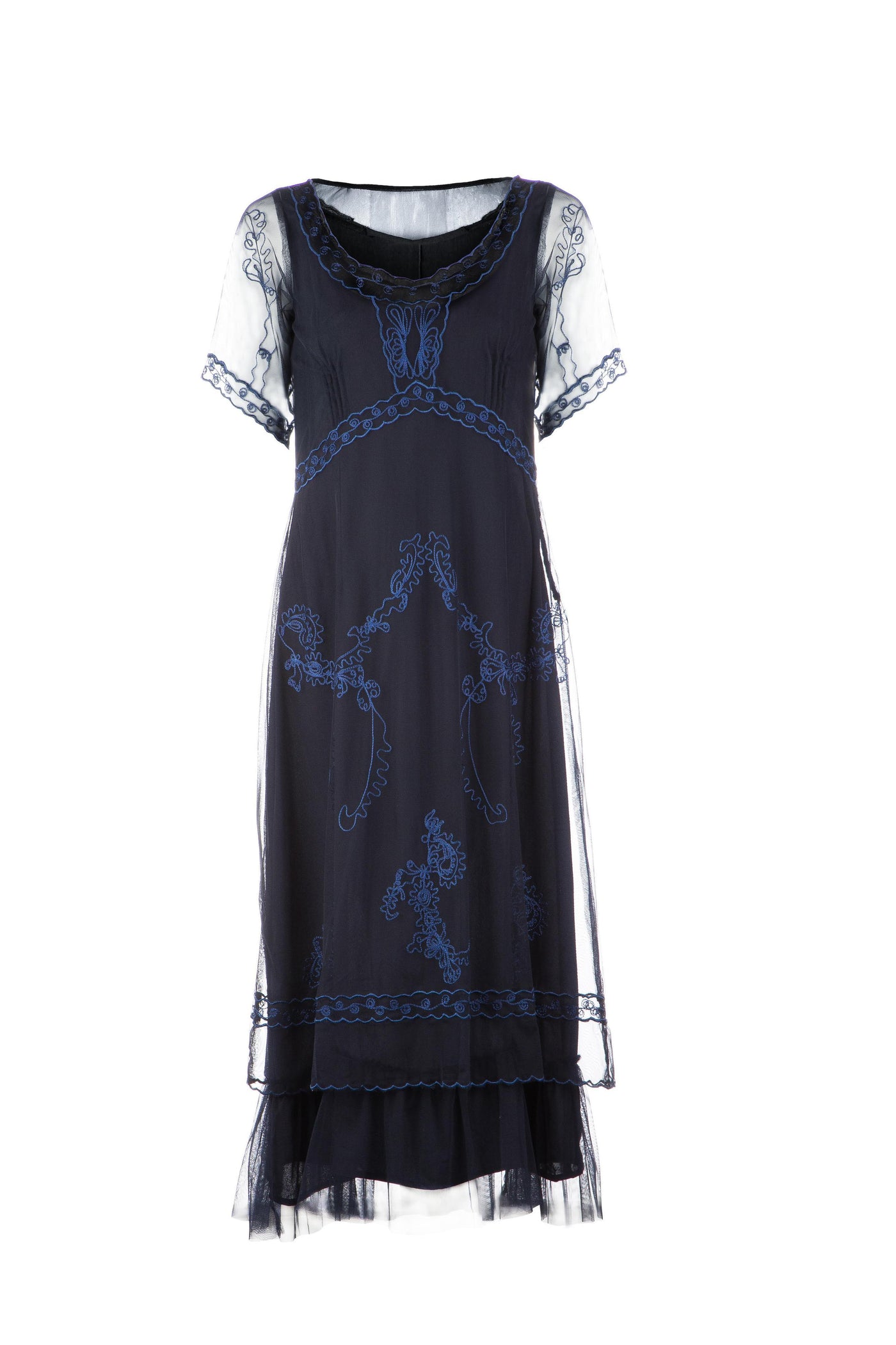 Rachel CL-168 Vintage Style Party Dress in Sapphire by Nataya