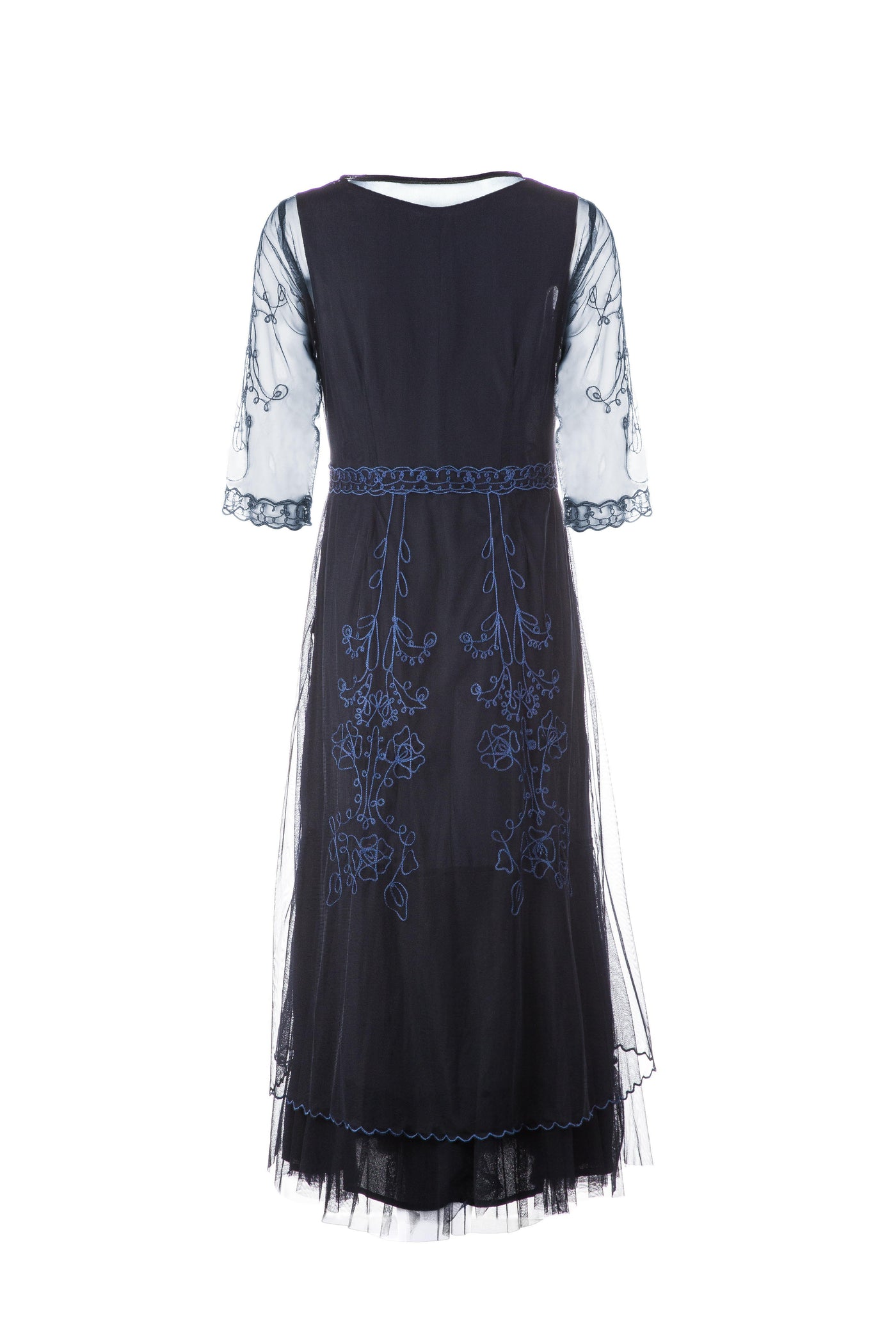 Mary Vintage Style Party Dress in Sapphire by Nataya