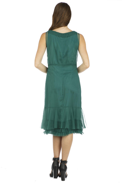 Tatianna Vintage Style Party Dress in Green by Nataya