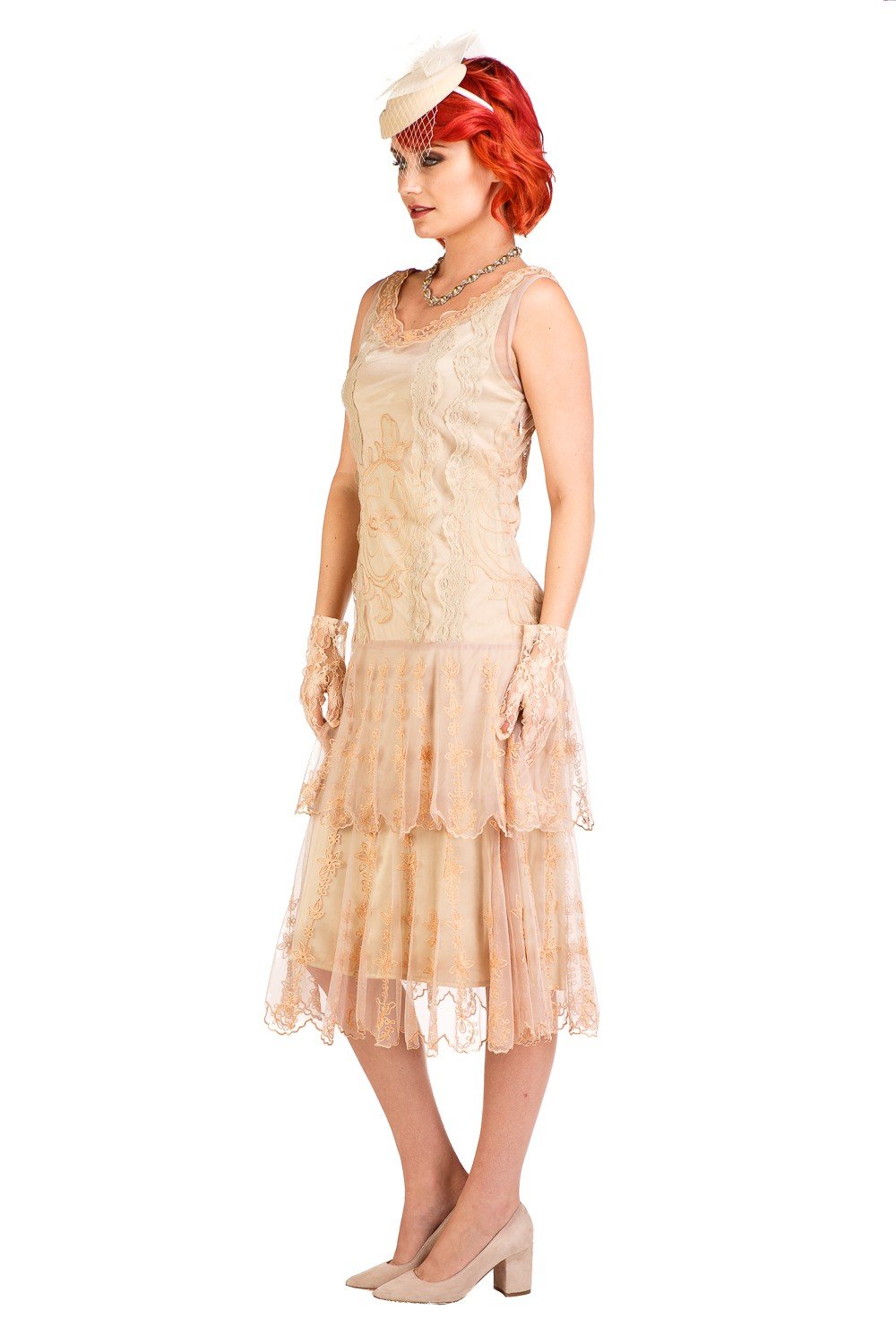 Age of Love Eva 1920s Flapper Style Dress in Vintage by Nataya WardrobeShop Age of Love Eva 1920s Flapper Style Dress in Vintage by Nataya WardrobeShop