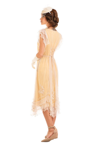 Age of Love Olivia 1920s Flapper Style Dress in Lemon by Nataya
