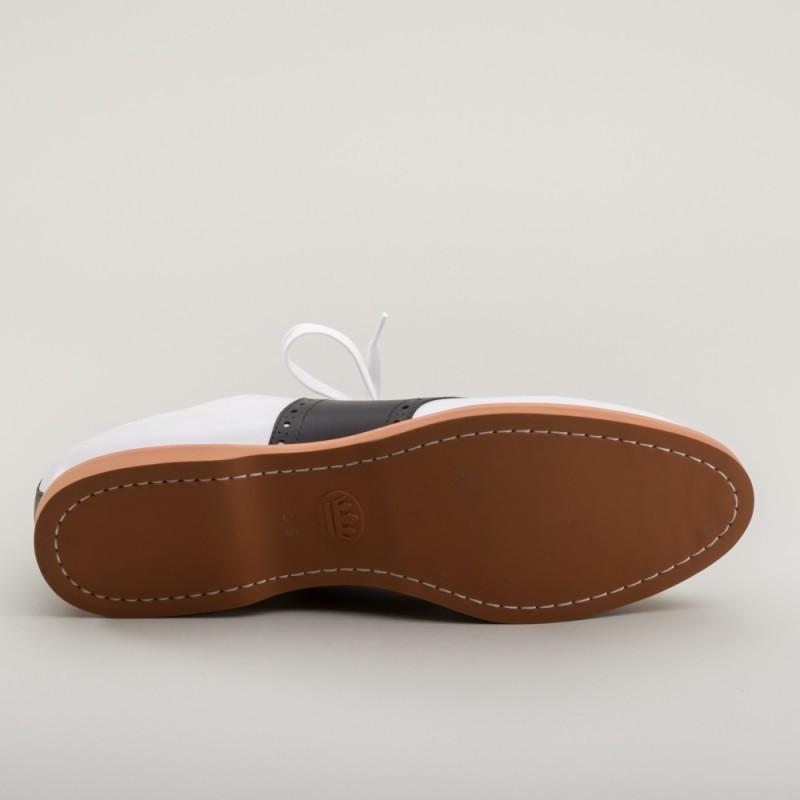Susie Classic Saddle Shoes in Black/White by Royal Vintage Shoes