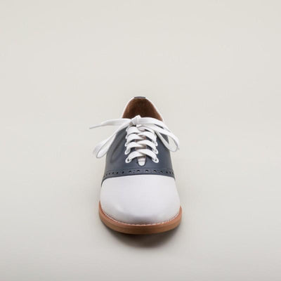 Susie Classic Saddle Shoes in Blue-White - SOLD OUT