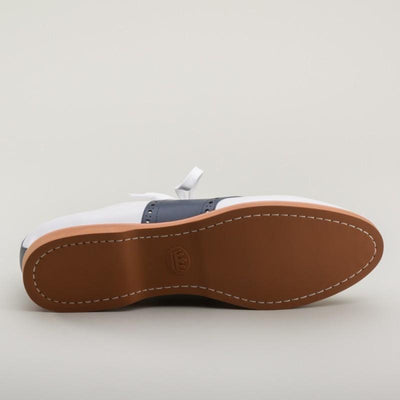 Susie Classic Saddle Shoes in Blue/White by Royal Vintage Shoes