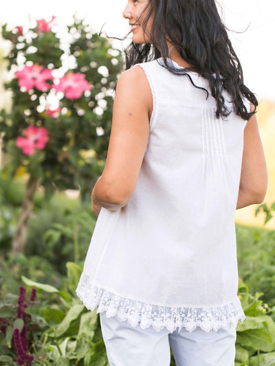 Vintage Style Camisole in White | April Cornell - SOLD OUT