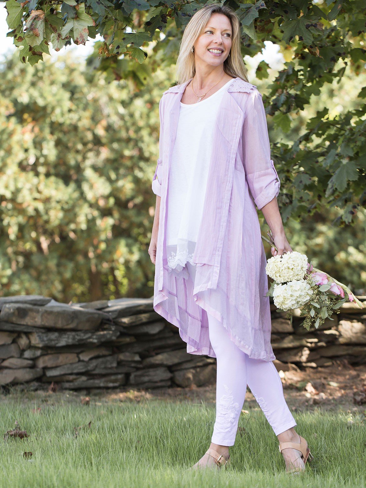 Dove Vintage Inspired Jacket in Lilac by April Cornell