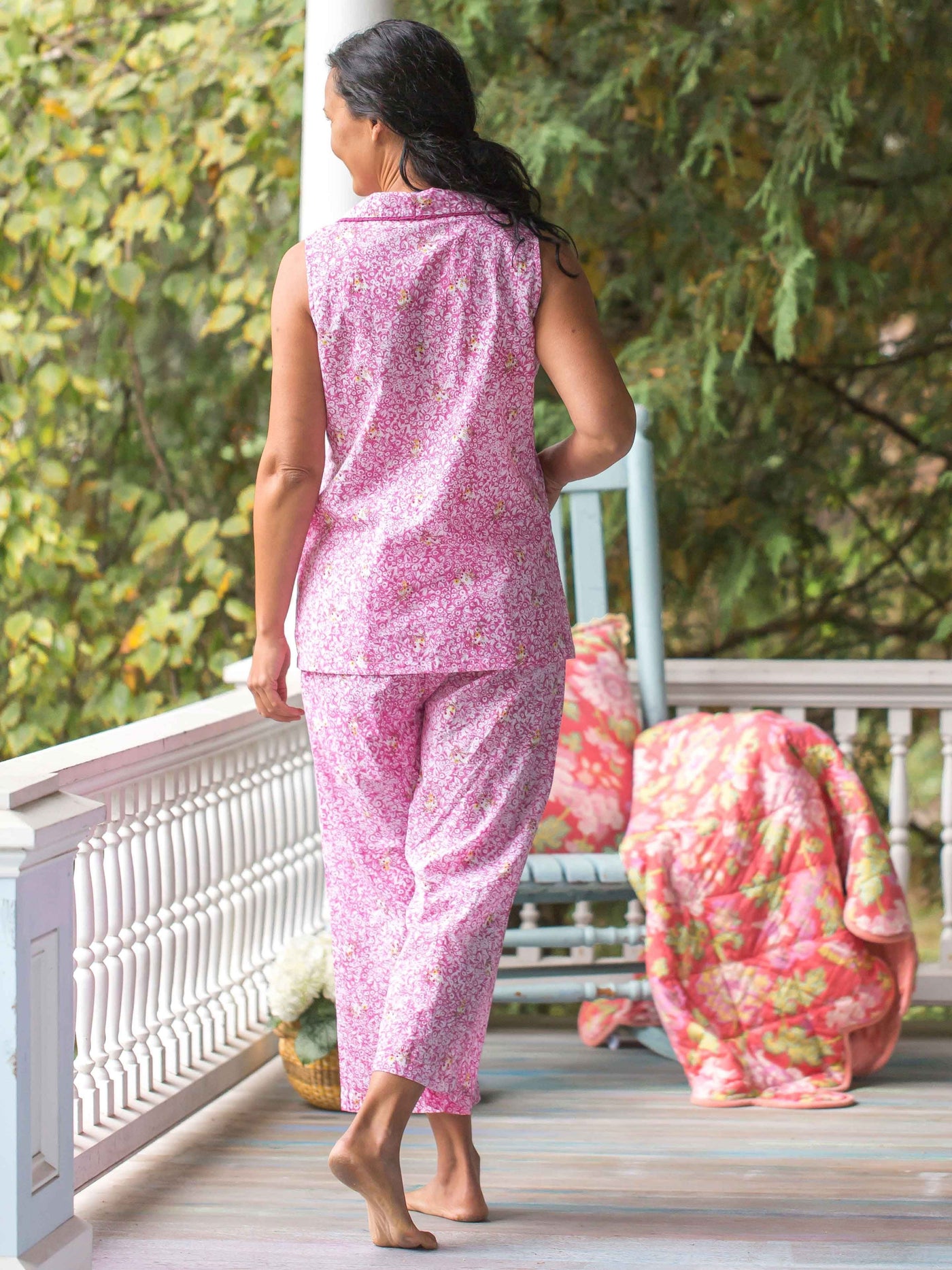 Romantic Floral Pajama in Pink by April Cornell
