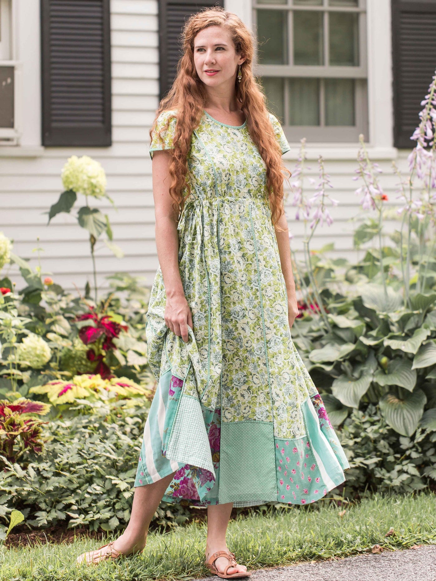 Victorian Style Tea Party Dress in Green by April Cornell