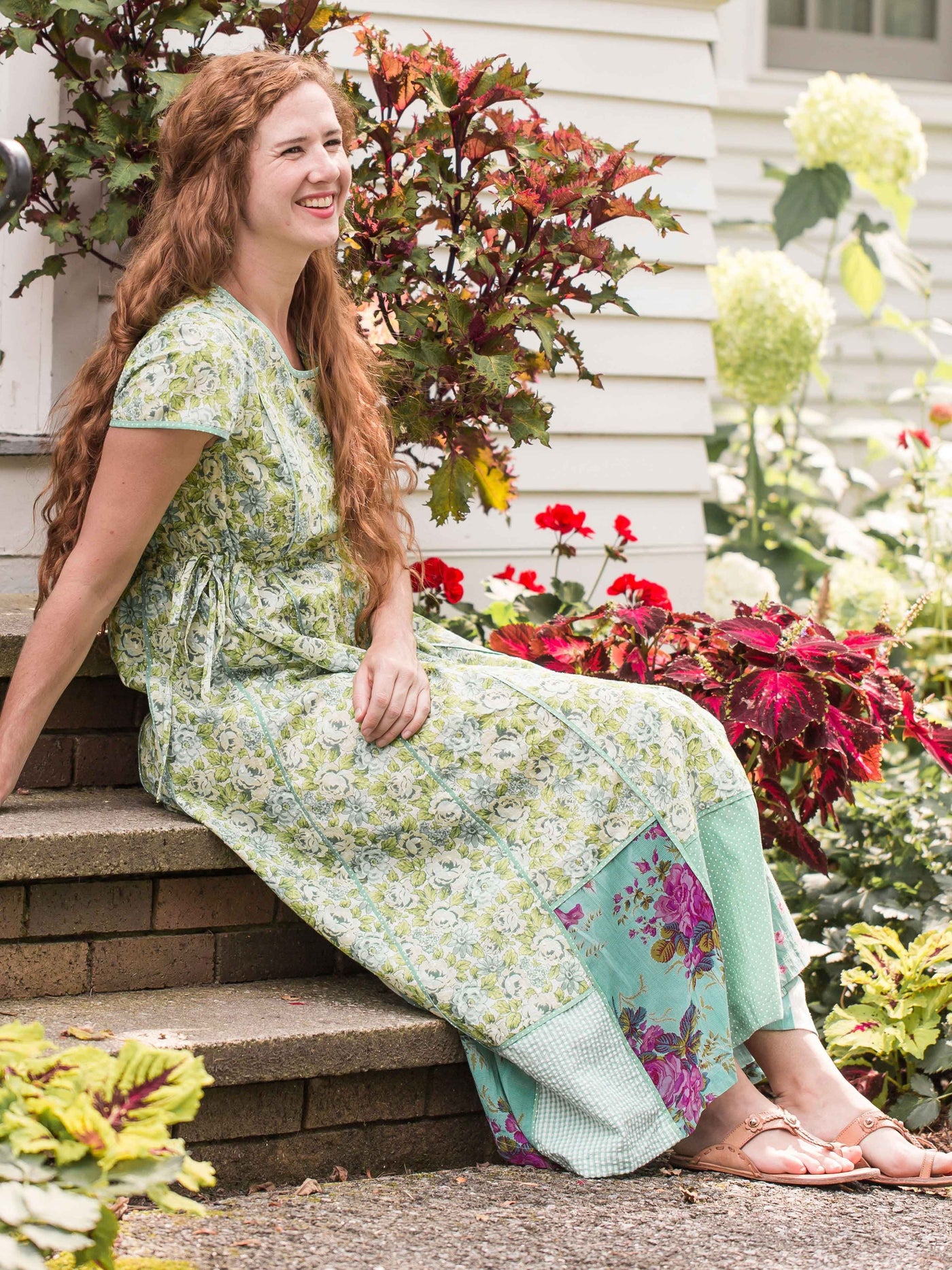 Victorian Style Tea Party Dress in Green - SOLD OUT