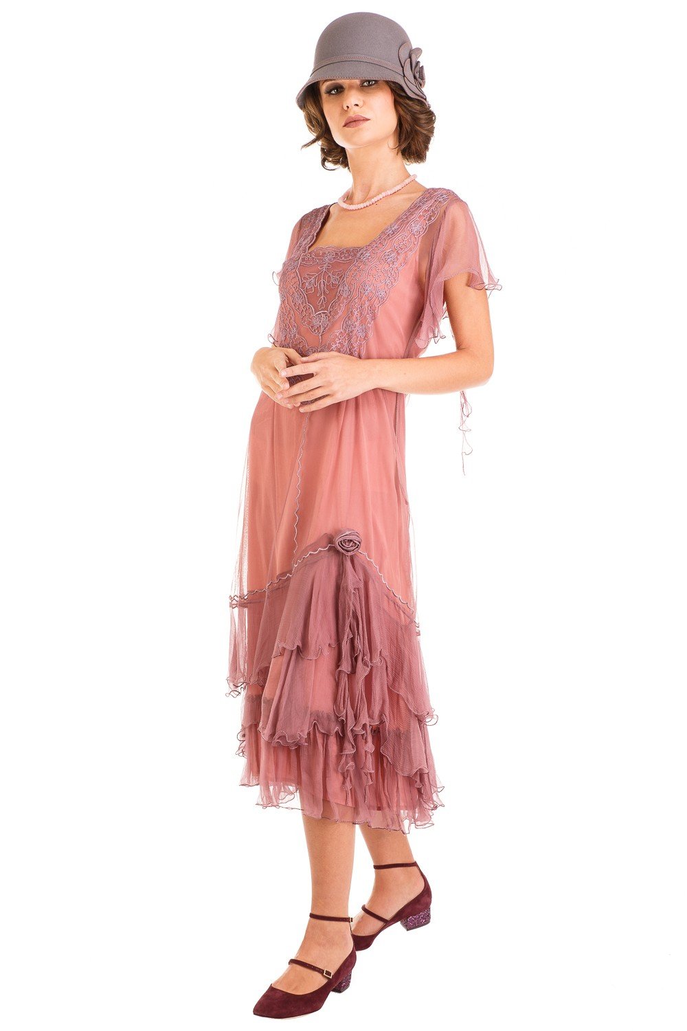 Nataya Alexa AL-283 Mauve Dress XL / Pink