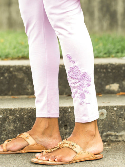 Vintage Style Tapestry Legging in Lilac by April Cornell