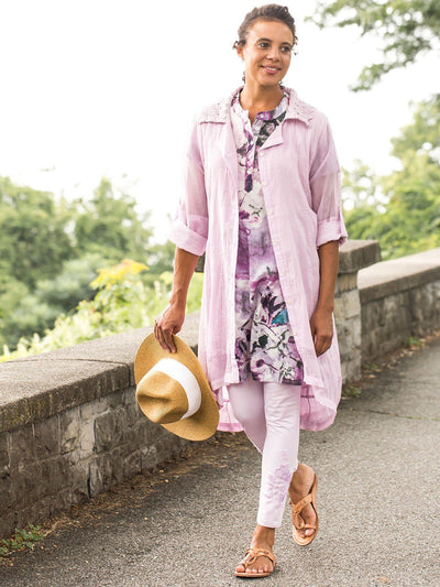Vintage Style Tapestry Legging in Lilac by April Cornell