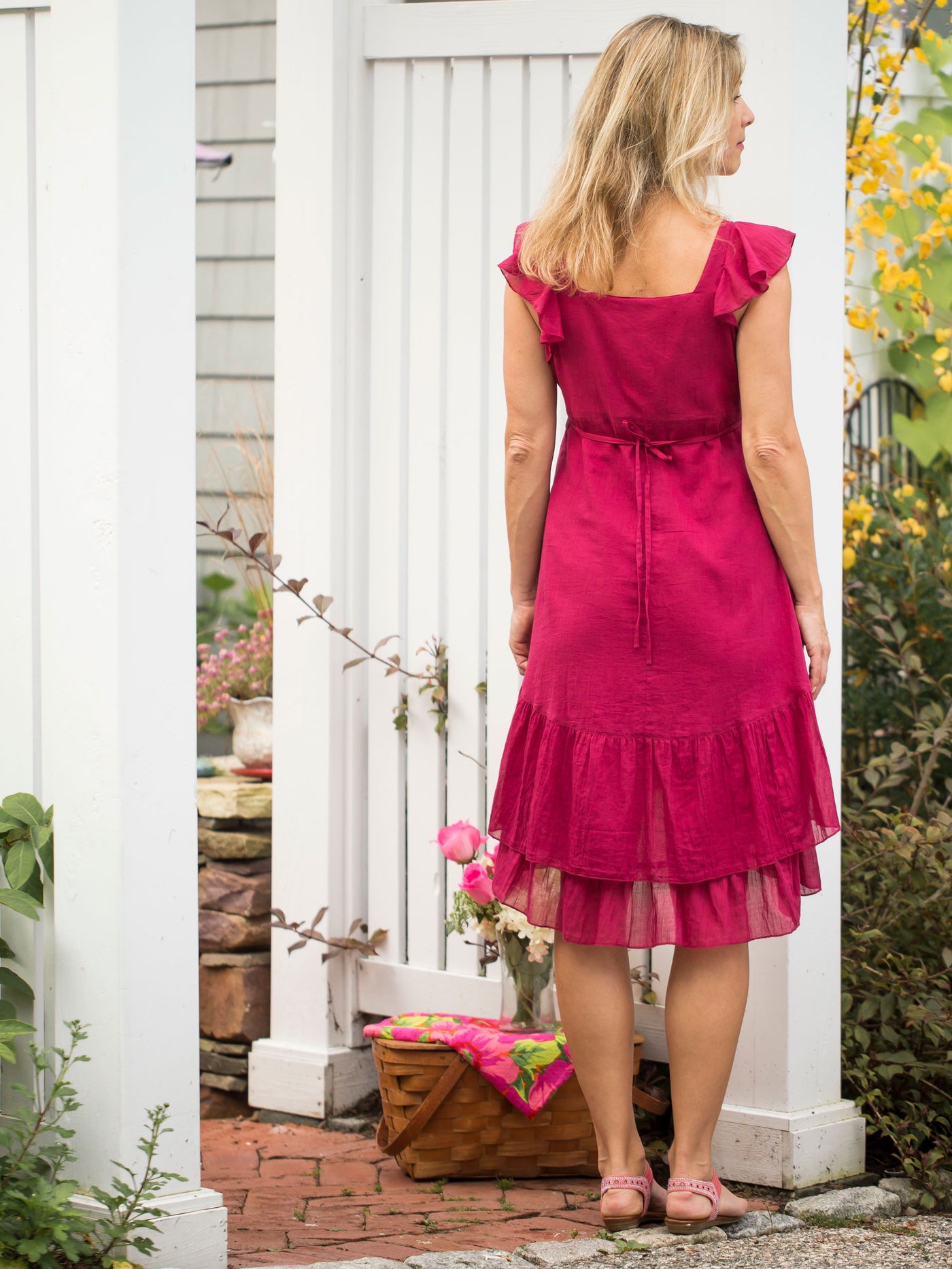 Josephine Romantic Dress in Fuchsia by April Cornell