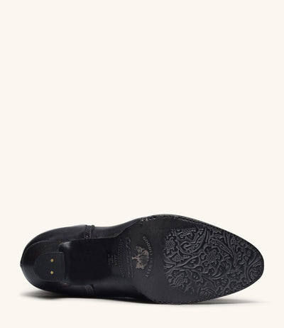 Modern Victorian Lace Up Leather Boots in Black Oak Tree Farms
