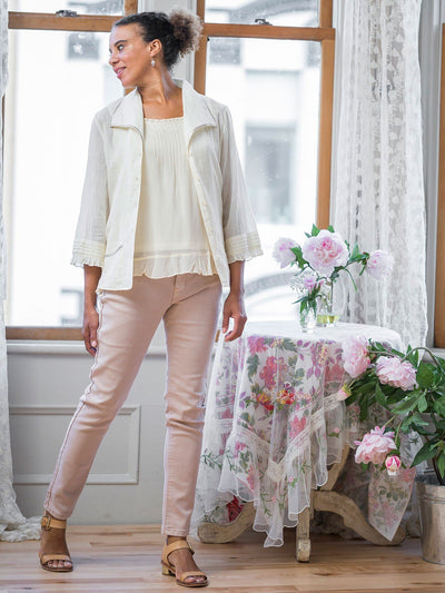 Sadie Vintage Inspired Cover-Up in Ecru by April Cornell
