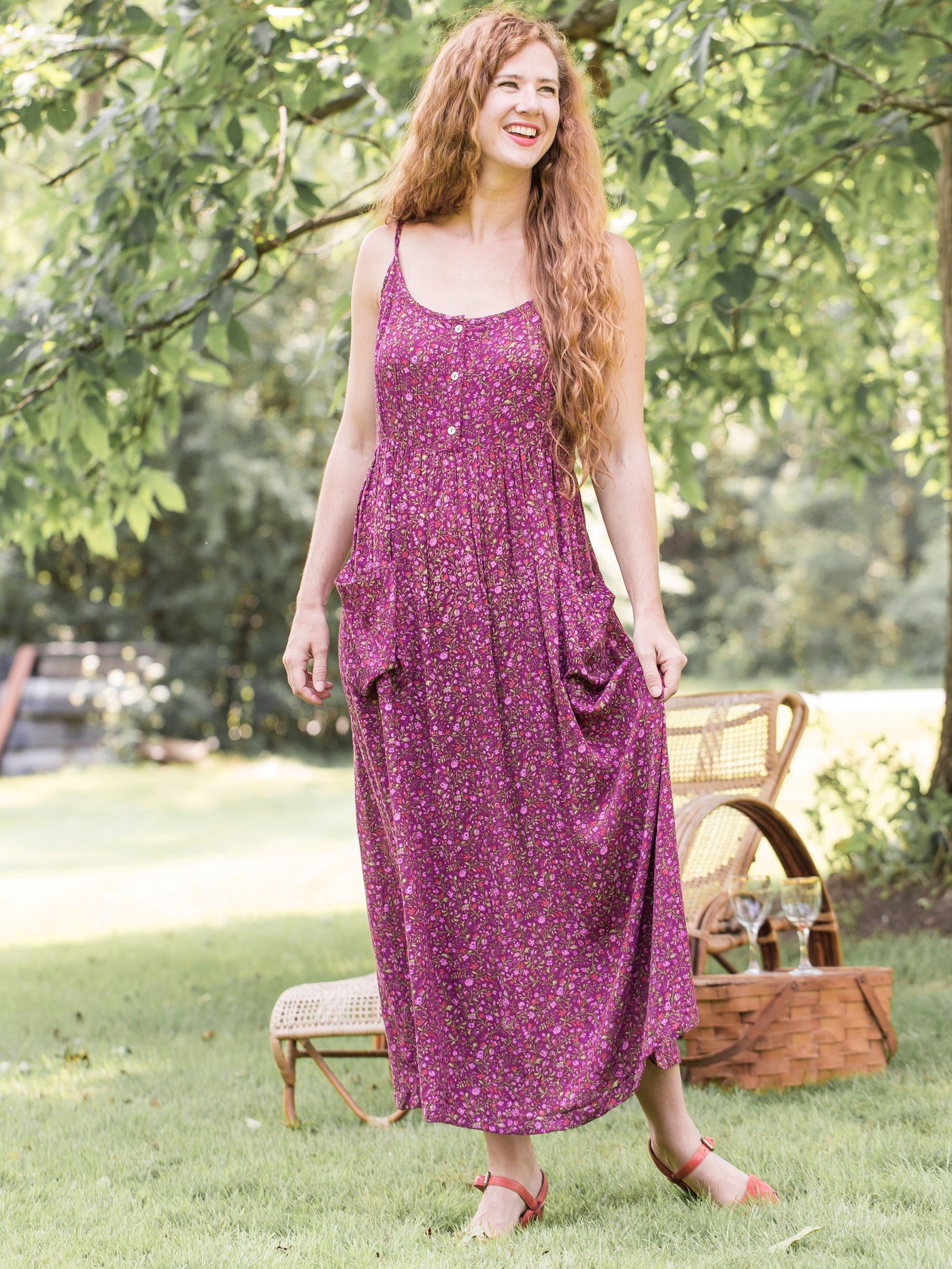 Romantic Rustic Dress in Coral by April Cornell