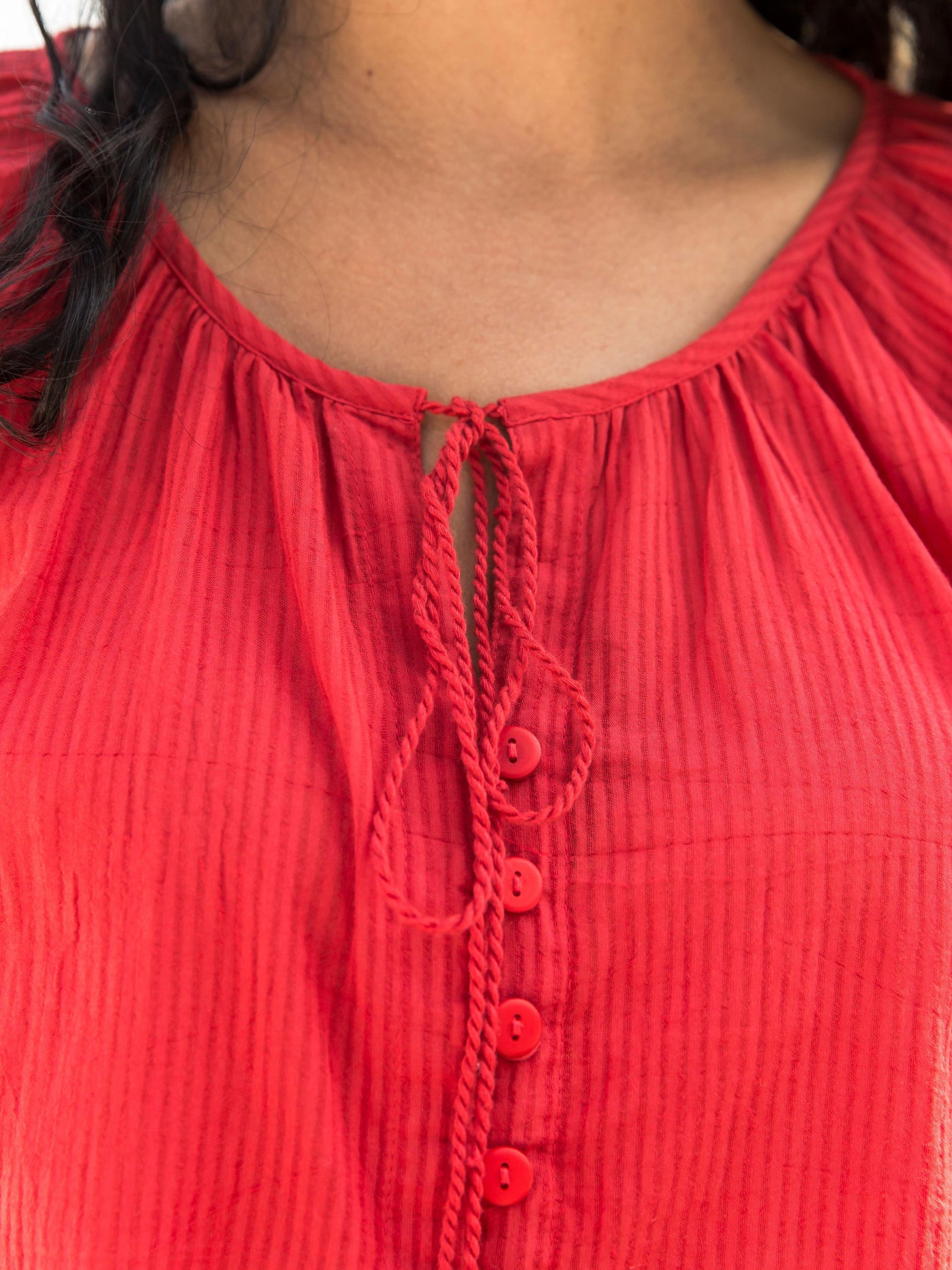 Vintage Inspired Blouse in Red by April Cornell