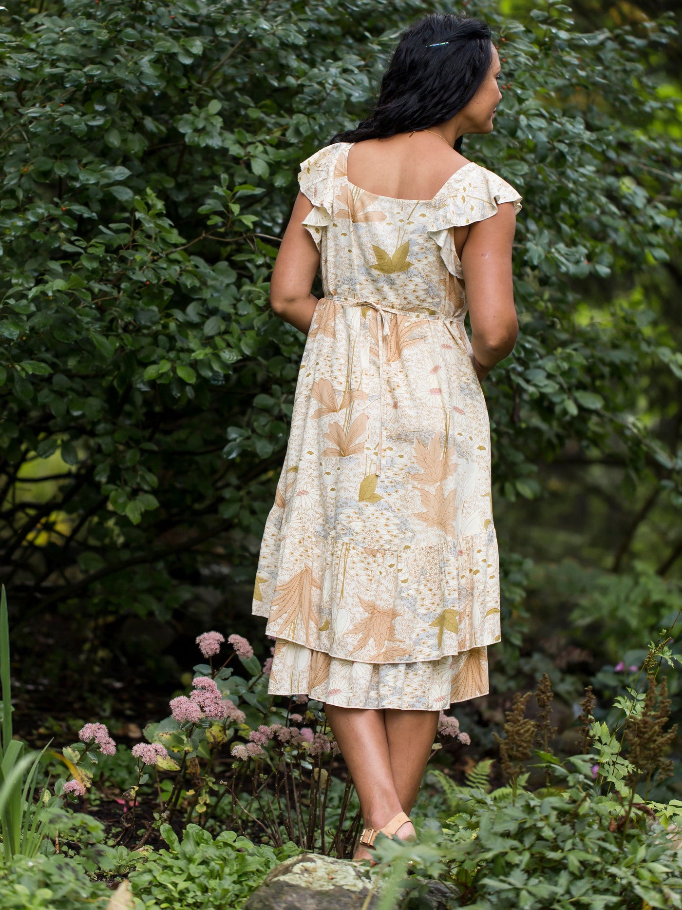 Victorian Inspired Garden Dress in Ecru by April Cornell