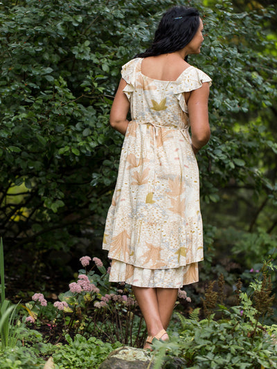 Victorian Inspired Garden Dress in Ecru by April Cornell