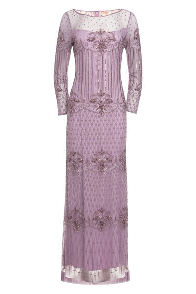 1920s Inspired Evening Maxi Dress in Lavender - SOLD OUT